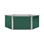 Raised Garden Bed 50.8"x50.8"x18.1" Galvanized Steel Green