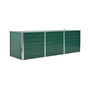 Garden Raised Bed Galvanized Steel 94.5"x31.5"x31.3" Green