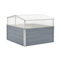 Greenhouse 39.4"x39.4"x33.5" Galvanized Steel Gray