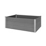 Garden Raised Bed WPC 59.1"x39.4"x21.3" Gray