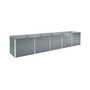 Garden Raised Bed Galvanized Steel 157.5"x31.5"x30.3" Gray