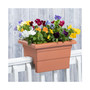 Countryside Rail Planter Square 26165 Terra Cotta 16 Inch