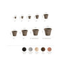 RolledRim Brunello Planter 27" Weathered Concrete