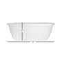 Exports AP5720W Dual Deck Railing Planter White - 24 Inch