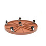 6-Wheeled Plant Dolly, Terra Cotta Colored, 24in