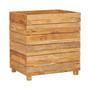 Raised Bed 19.7"x15.7"x21.7" Solid Wood Teak and Steel