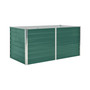 Raised Garden Bed 63"x31.5"x30.3" Galvanized Steel Green