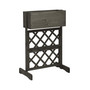 Garden Trellis Planter Gray 17.7"x11.8"x29.1" Solid Firwood