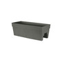 Plastic Rail Planter Rectangular 3527-04 Slate 27 Inch