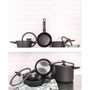 LEO Stone Cast Aluminum 3 Piece Non-Stick Fry Pan Set
