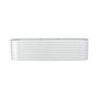 Garden Raised Bed 126"x31.5"x31.9" Galvanized Steel Silver