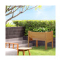 4' x 2' x 3' Wooden Elevated Garden Planter Bed w/ Funnel Design