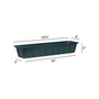 Polypro Plastic Hunter Green Flower Box Planter, 29.75 In