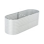 Garden Raised Bed 94.5"x31.5"x31.9" Galvanized Steel Silver