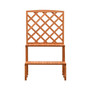 Plant Stand with Trellis Orange 27.6"x16.5"x47.2" Solid Firwood