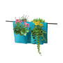 Rail Planter 4 Pocket - Blue