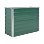 Garden Raised Bed Galvanized Steel 39.4"x15.7"x31.3" Green