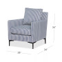 Laylanna 28" Fabric Patterned Accent Chair, Created for Macy's