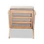Furniture Sigrid Mid-Century Modern Armchair and Ottoman Set