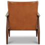 Jollene 29" Leather Winged Accent Chair, Created for Macy's