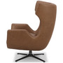 Adney 31" Leather Swivel Accent Chair, Created for Macy's
