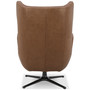 Adney 31" Leather Swivel Accent Chair, Created for Macy's