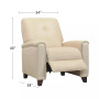 Ashlinn 34" Pastel Leather Pushback Recliner, Created for Macy's