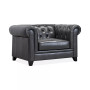 Ciarah Chesterfield Leather Chair, Created for Macy's