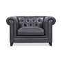 Ciarah Chesterfield Leather Chair, Created for Macy's