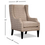Kallison Fabric Wing Chair, Created for Macy's
