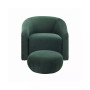 Boboli Velvet Chair and Ottoman Set