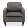 CLOSEOUT! Locasta 35" Tufted Leather Arm Chair, Created for Macy's