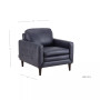 CLOSEOUT! Locasta 35" Tufted Leather Arm Chair, Created for Macy's