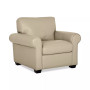Orid 36" Leather Roll Arm Chair, Created for Macy's