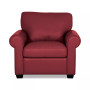 Orid 36" Leather Roll Arm Chair, Created for Macy's
