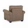 Orid 36" Leather Roll Arm Chair, Created for Macy's