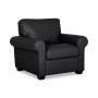 Orid 36" Leather Roll Arm Chair, Created for Macy's