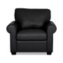 Orid 36" Leather Roll Arm Chair, Created for Macy's