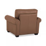 Orid 36" Leather Roll Arm Chair, Created for Macy's