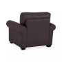 Orid 36" Leather Roll Arm Chair, Created for Macy's