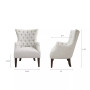 Adelyn Button Tufted Wing Back Chair