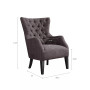 Adelyn Button Tufted Wing Back Chair
