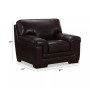 Myars 47" Leather Chair, Created for Macy's