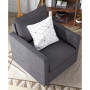 Lilia 34.5" Cushion Back Swivel Chair
