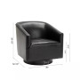Gaven Wood Base Swivel Chair