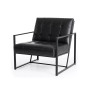 Modern Leatherette Accent Armchair with Frame, Set of 2, 29.25"