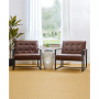 Modern Leatherette Accent Armchair with Frame, Set of 2, 29.25"