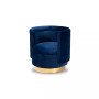 Saffi Glam and Luxe Swivel Accent Chair