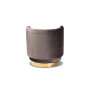Saffi Glam and Luxe Swivel Accent Chair