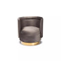 Saffi Glam and Luxe Swivel Accent Chair